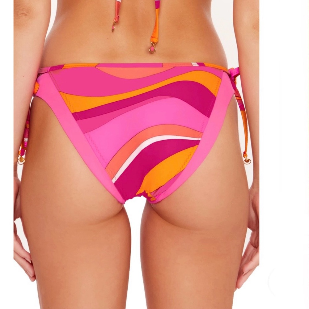 Trina Turk Vivid Vista Tie Side Bikini Bottoms, Size 6